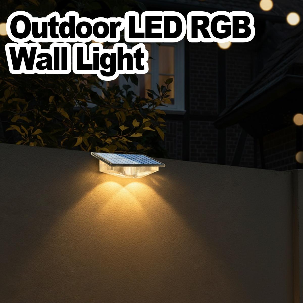 Outdoor Yard Lighting Fixtures - 4개 세트 태양광 울타리 조명 LED