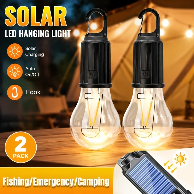 Photocell Outdoor Lighting - 태양광 LED 캠핑 조명 타입-C 충전식