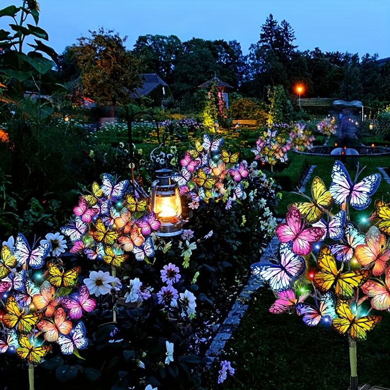 Outdoor Lighting Traditional - 태양 LED 나비 정원 조명 마당