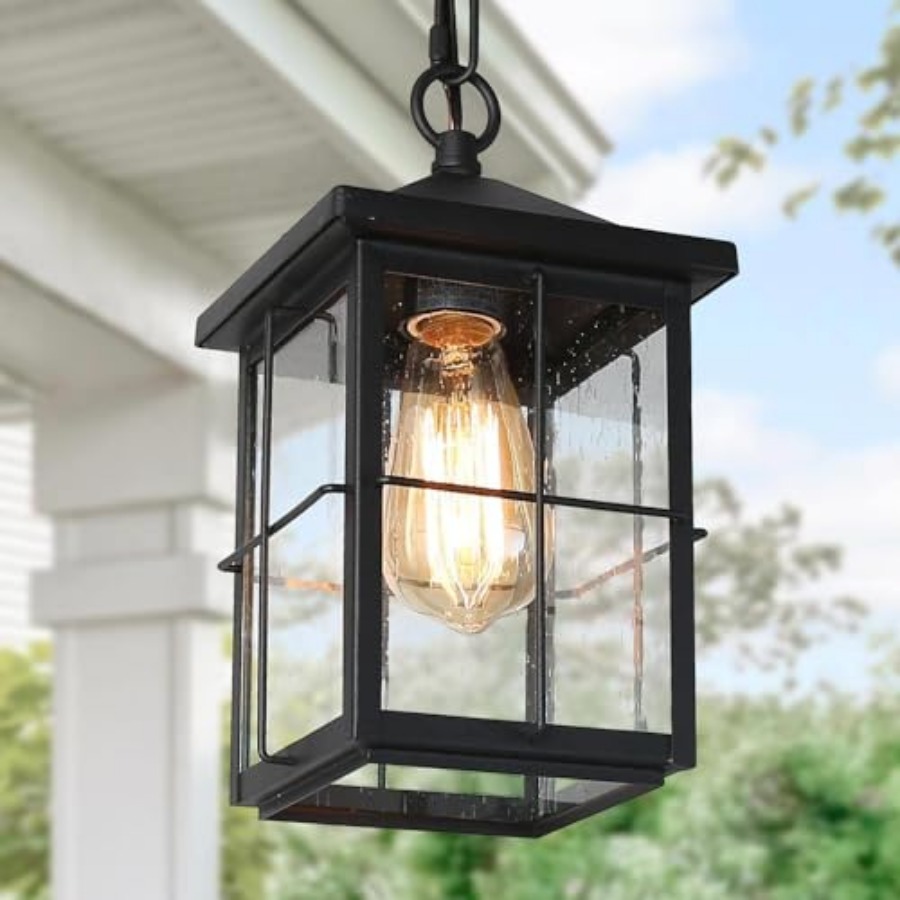 Outdoor Lighting Pendant - 야외용 펜던트 조명기구, 농가풍 블랙 녹방지