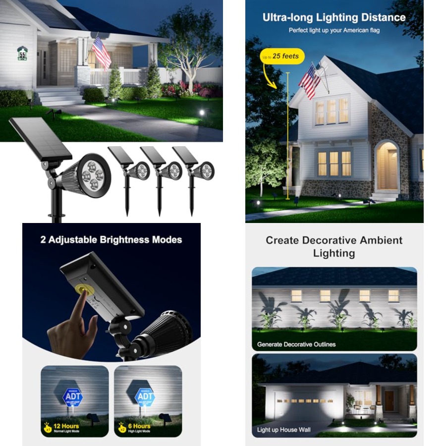 Outdoor Lighting Tree - 태양광 스포트라이트, 야외 방수, 나무, 조각상,