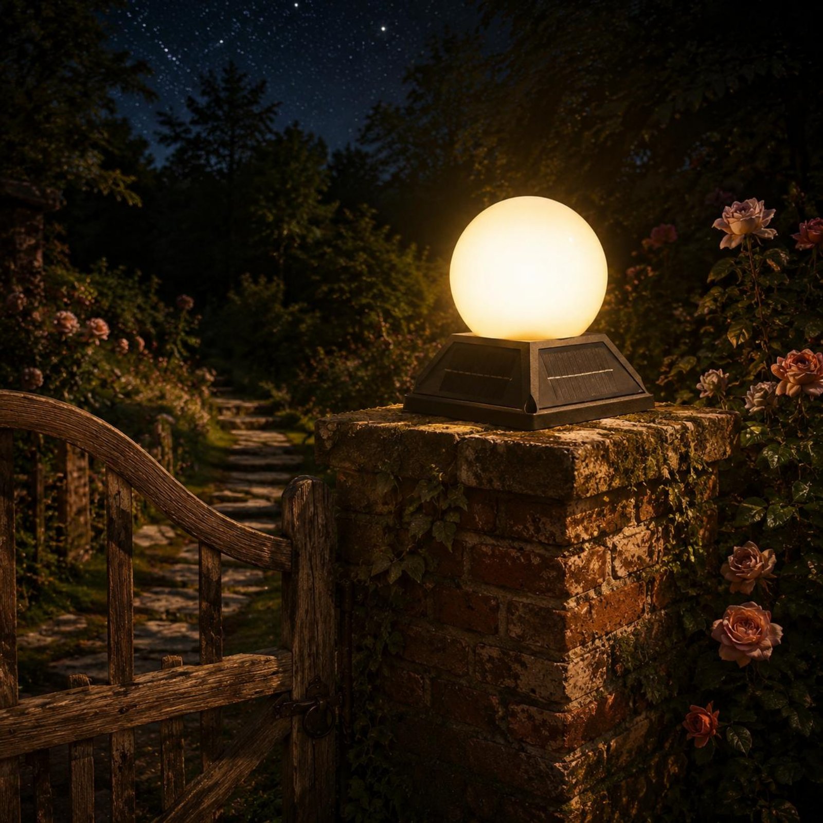 Outdoor Lighting Wireless - 태양광 기둥 뚜껑 조명 무선 컨트롤러,