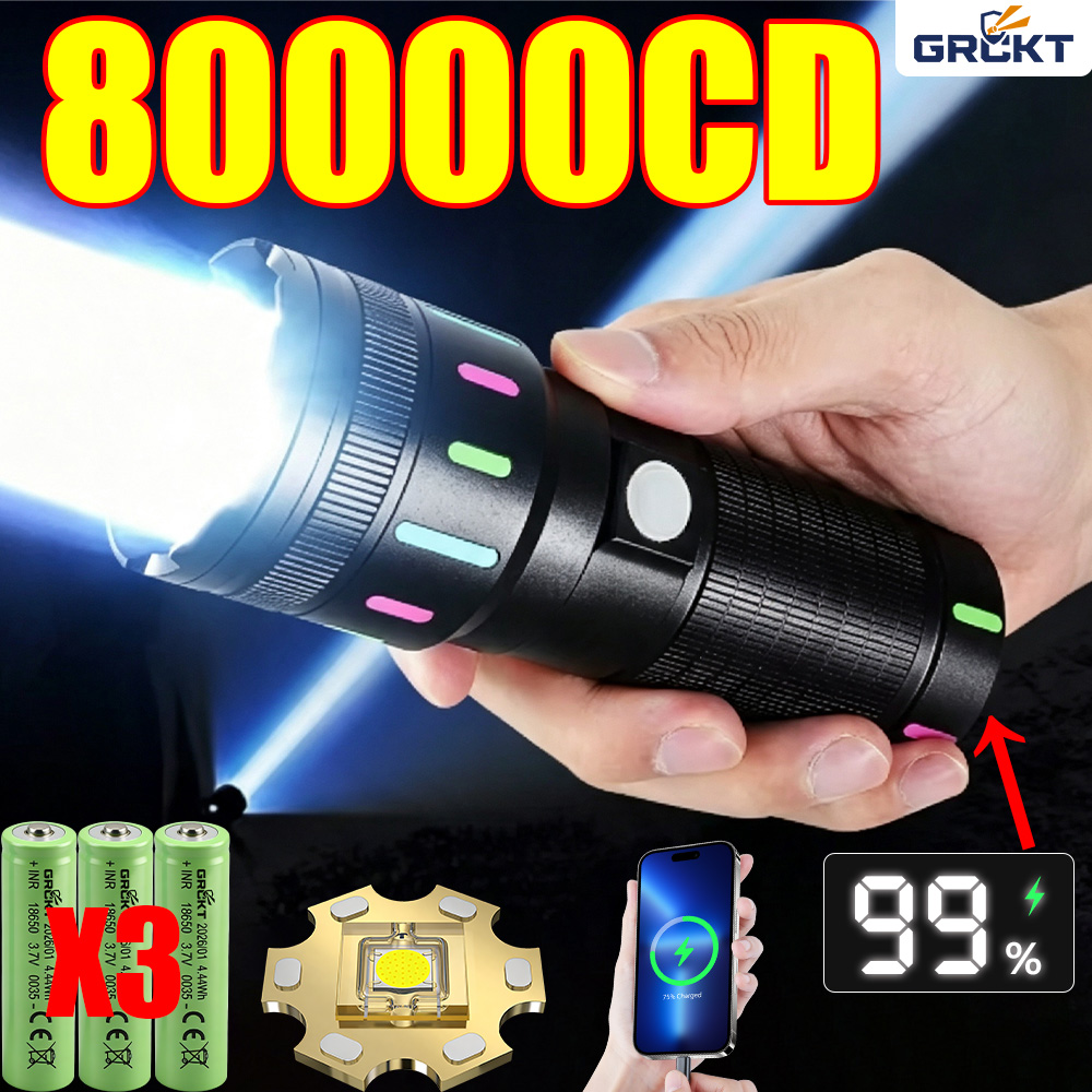 Outdoor Lighting Replacement Bulbs - 80000CD 가장 강력한 LED 손전등 고출력