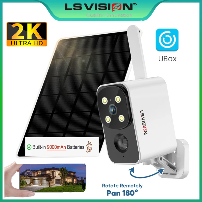 Outdoor Lighting Wireless - LS VISION 야외 태양광 카메라 무선