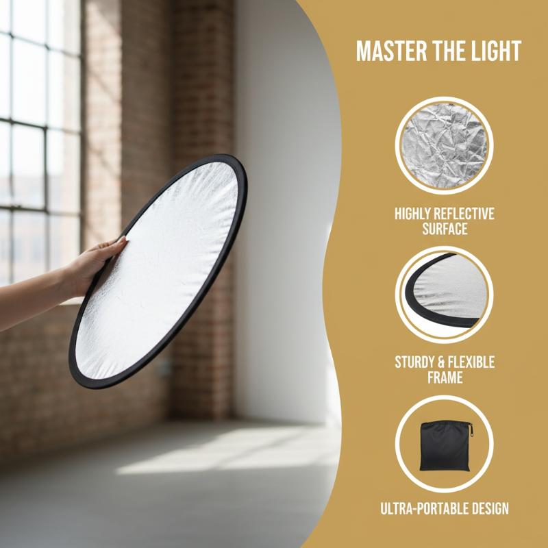 Outdoor Lighting For Photography - 5 in 1 라운드형 사진 반사판,