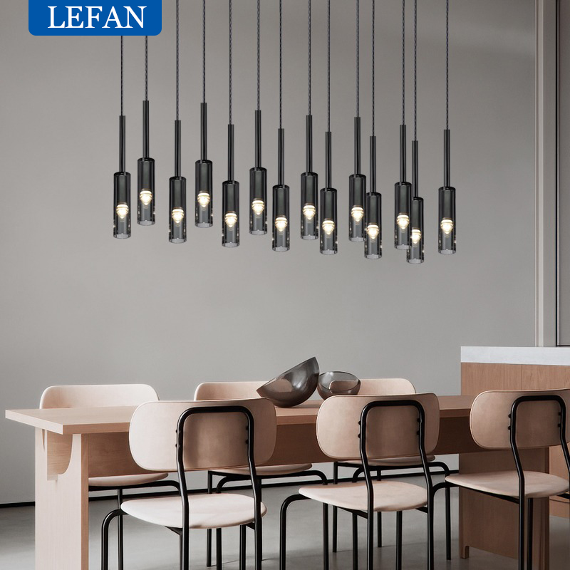 현대 구리 LED 유리 긴 샹들리에 계단 빌라 거실 식 - Outdoor Lighting Pendant 리뷰 및 가격
