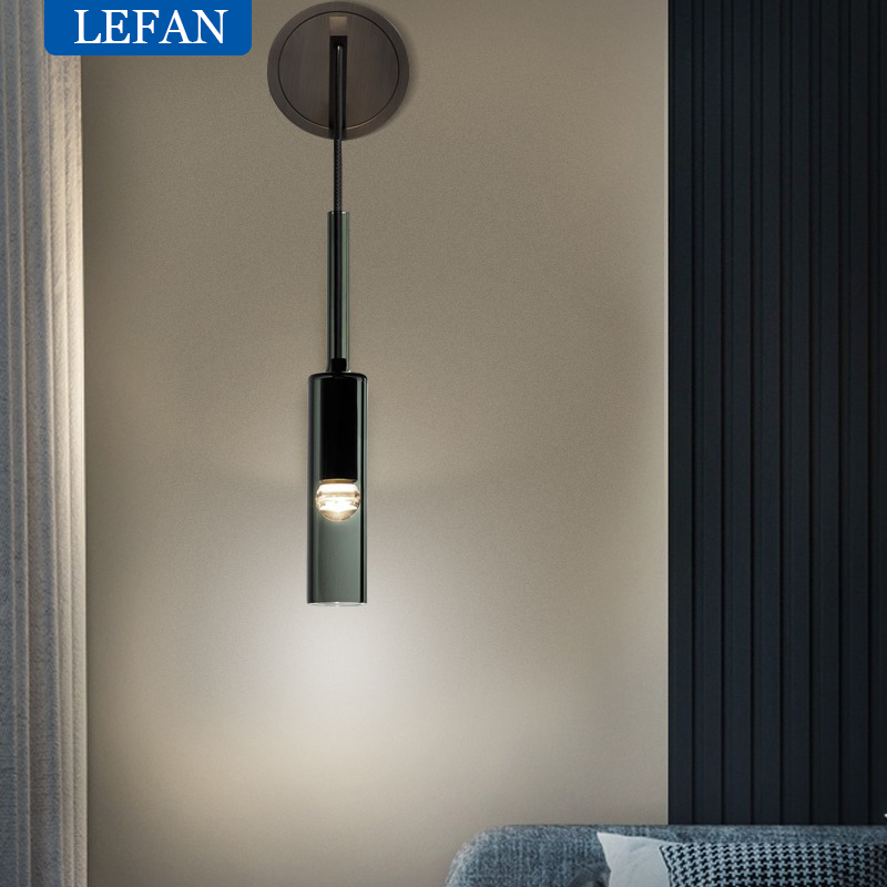 현대 구리 LED 유리 긴 샹들리에 계단 빌라 거실 식 - Outdoor Lighting Pendant 리뷰 및 가격