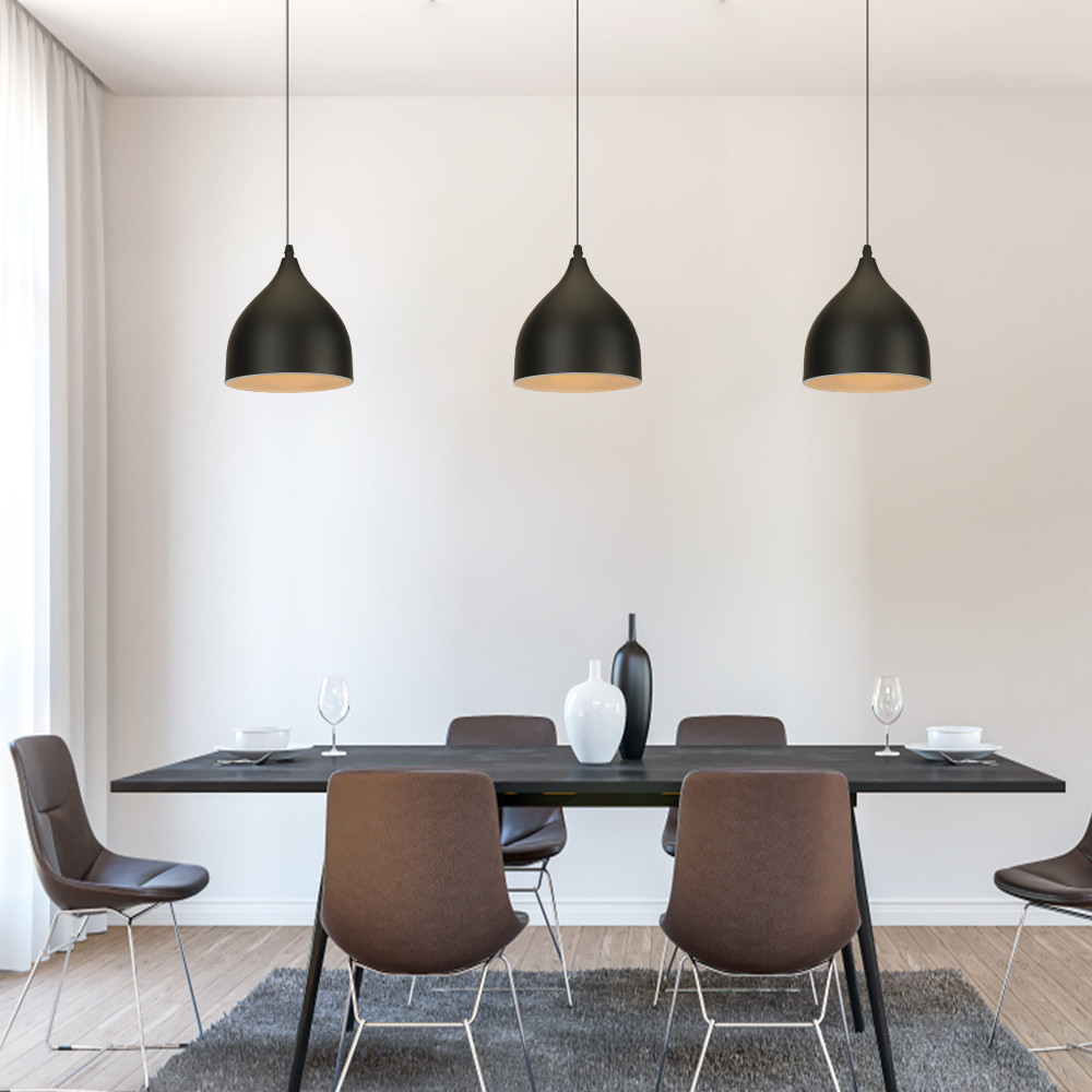 북유럽 모던 스타일 빈티지 철제 블랙 E27 펜던트 조 - Outdoor Lighting Pendant 리뷰 및 가격