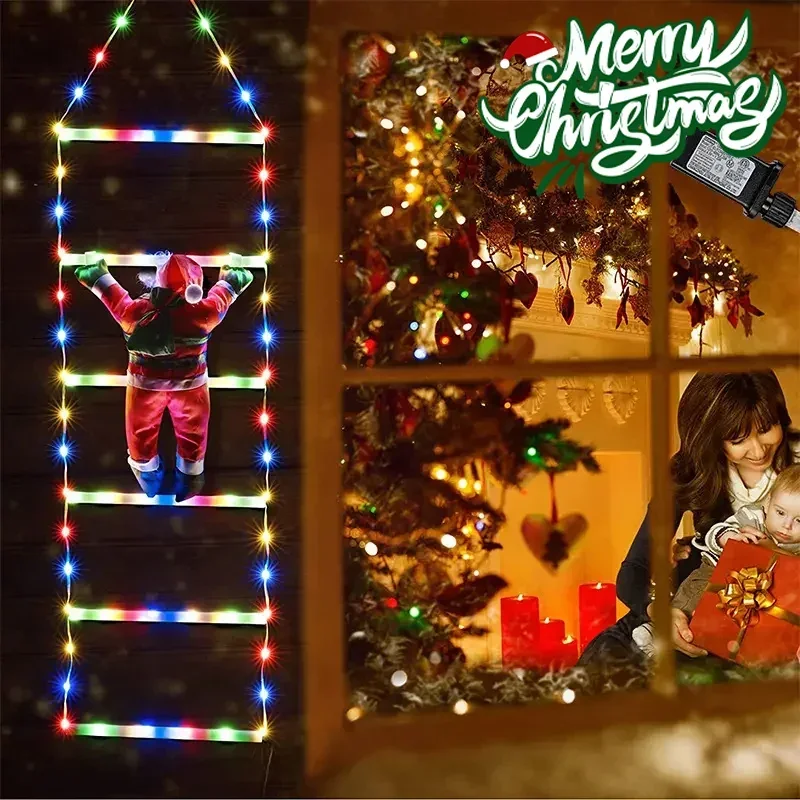 산타클로스 가정용 LED 사다리 조명, 크리스마스 장식 - Outdoor Lighting Tree 리뷰 및 가격