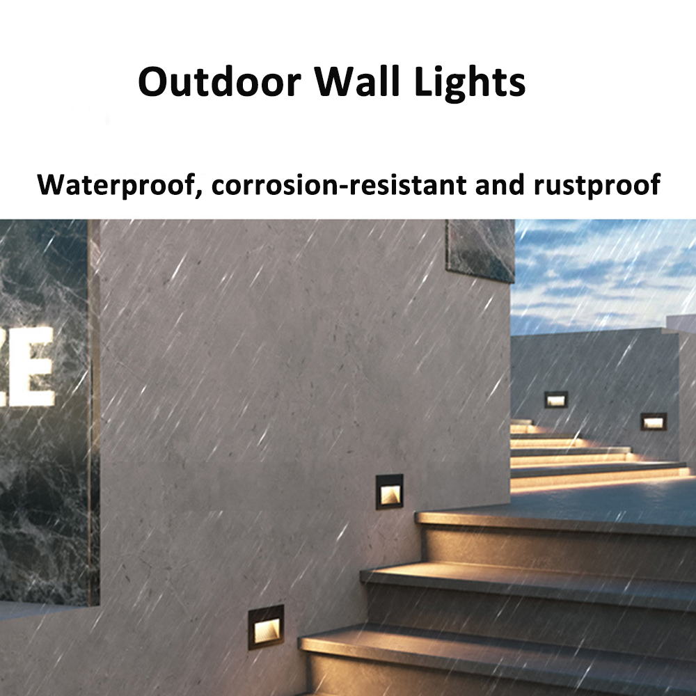 SANDIY 매립형 야외 벽등 저전압 사각형 발코니 조 - Outdoor Lighting Recessed 리뷰 및 가격