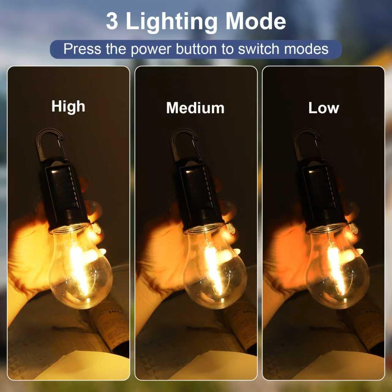 태양광 LED 캠핑 조명 타입-C 충전식 텐트 조명 3 - Photocell Outdoor Lighting 리뷰 및 가격