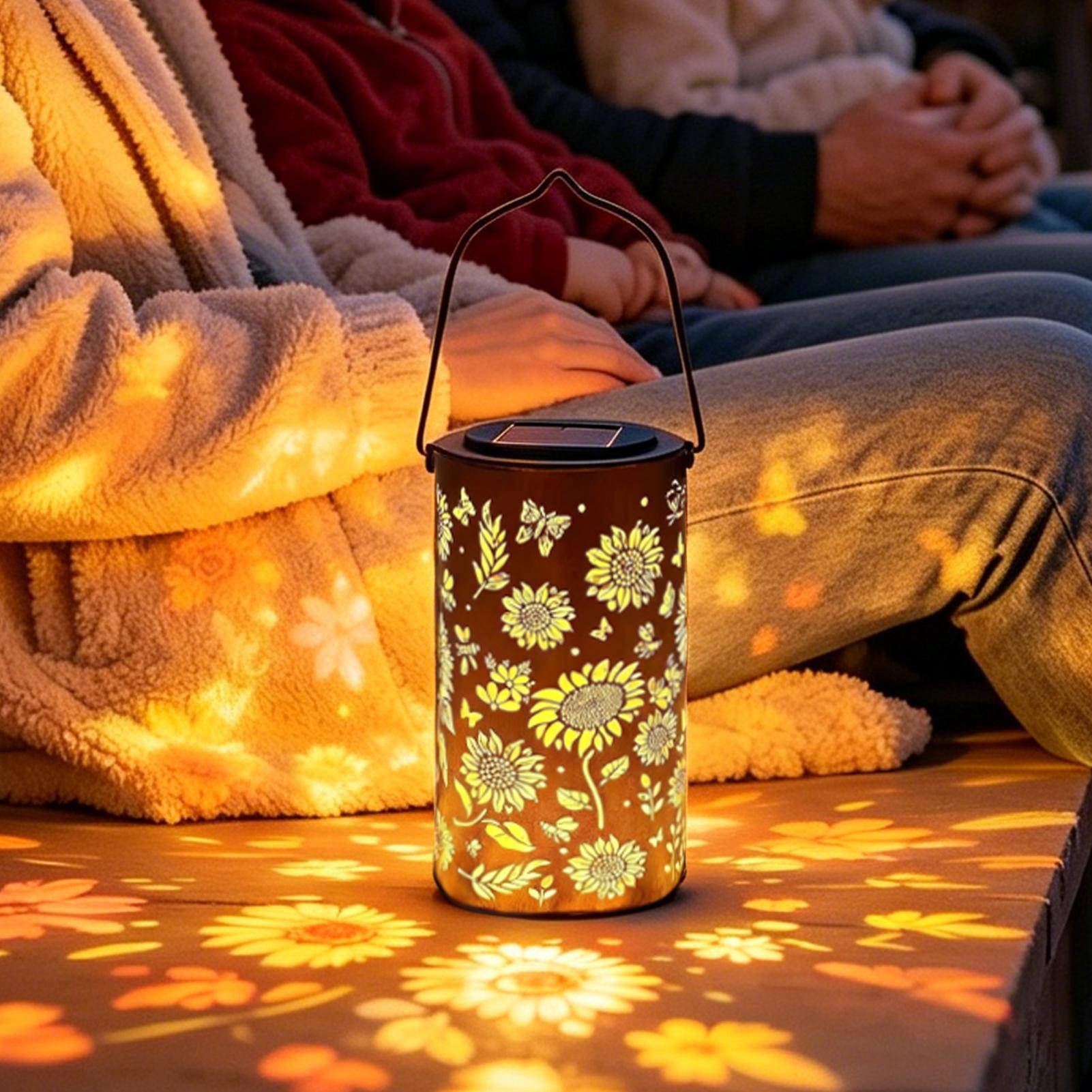해바라기 태양광 랜턴, 방수 금속 다채로운 해바라기 태 - Outdoor Lighting Tree 리뷰 및 가격