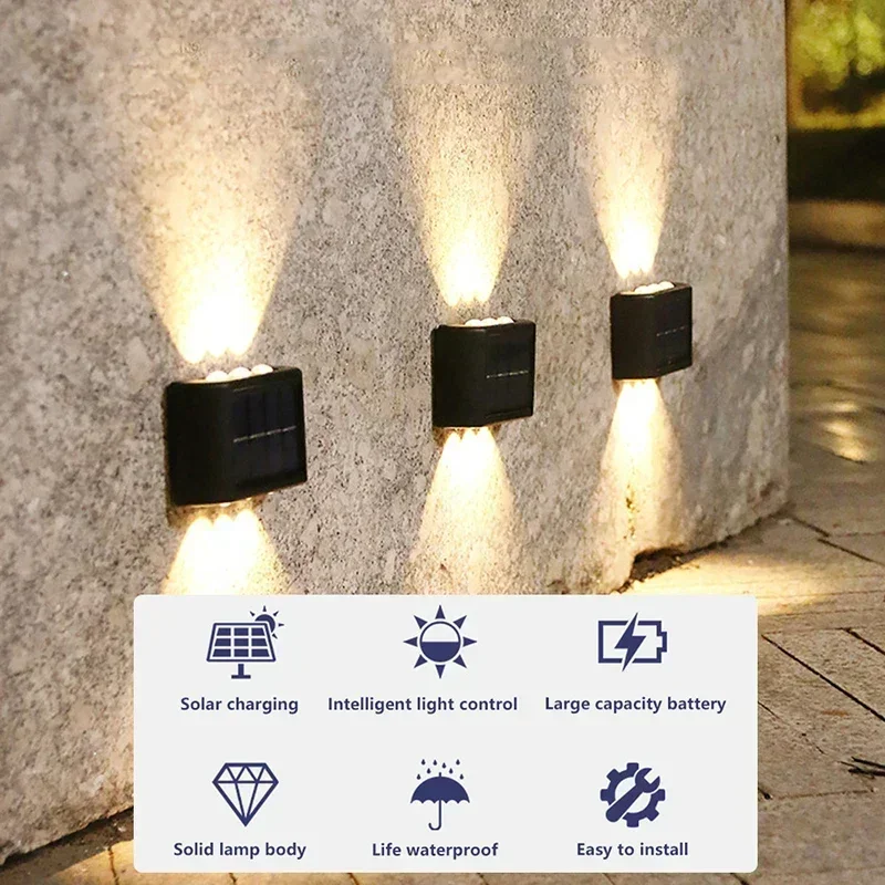 LED 태양광 조명 야외 방수 솔라 벽등 위아래 발광  - Outdoor Lighting Manufacturers 리뷰 및 가격