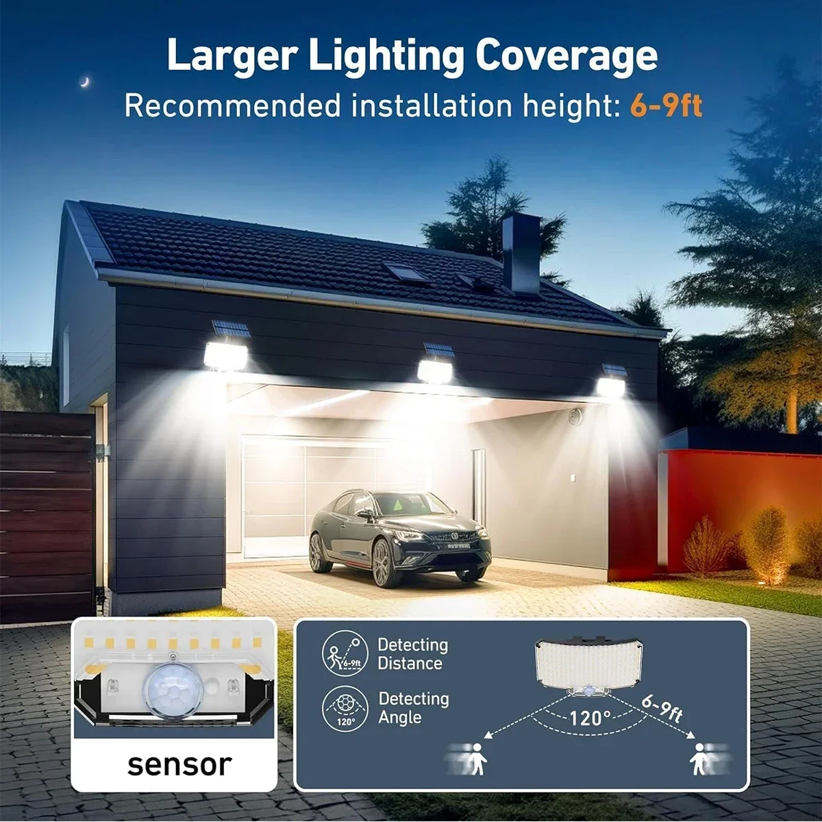 234LED 태양광 야외 조명 모션 센서 슈퍼 브라이트 - Outdoor Lighting Garage 리뷰 및 가격