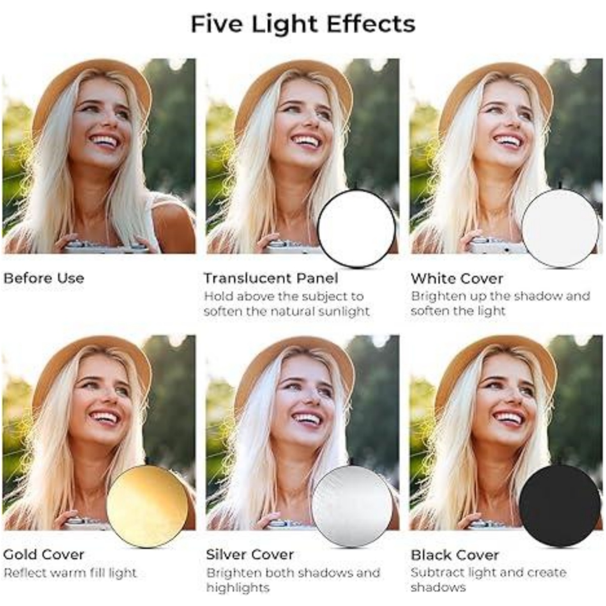 HUANYINGBJB 휴대용 5 in 1 사진 반사판  - Outdoor Lighting For Photography 리뷰 및 가격