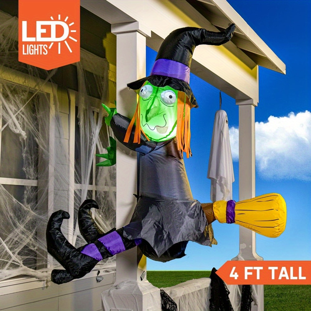 4피트 할로윈 풍선 마녀 장식 (내장 LED 조명 포함 - Outdoor Lighting Tree 리뷰 및 가격