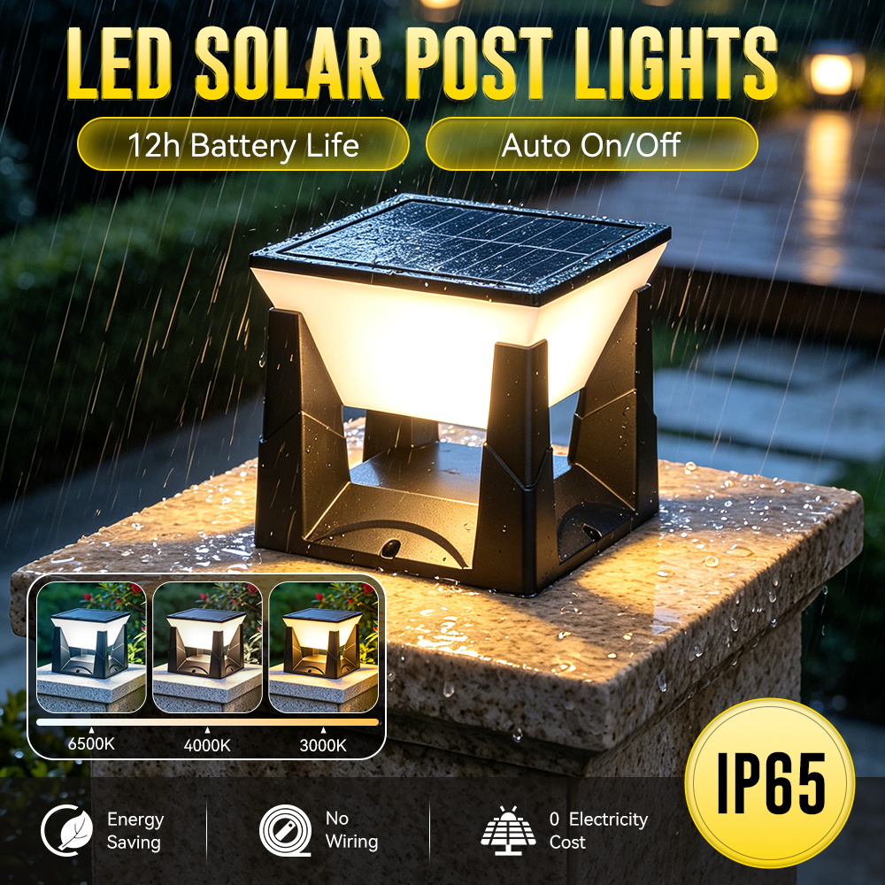 3색 태양광 기둥 조명 IP65 방수 자동 야외 LED - Outdoor Yard Lighting Fixtures 리뷰 및 가격