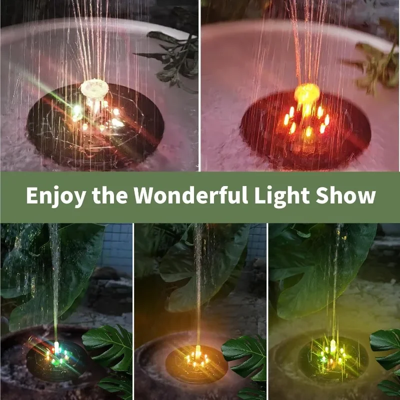 LED 조명 태양열 분수 조명, 회전 분수, 워터 펌프 - Outdoor Lighting Traditional 리뷰 및 가격