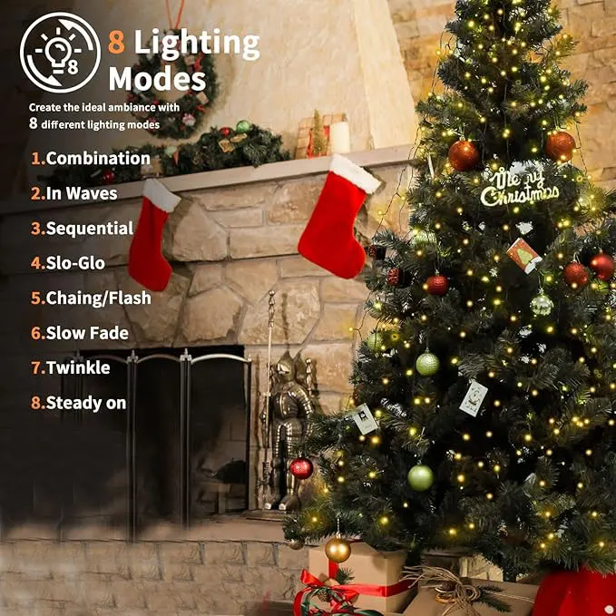 LED 크리스마스 트리 조명 새해 가랜드 스트링 파티오 - Outdoor Lighting Tree 리뷰 및 가격