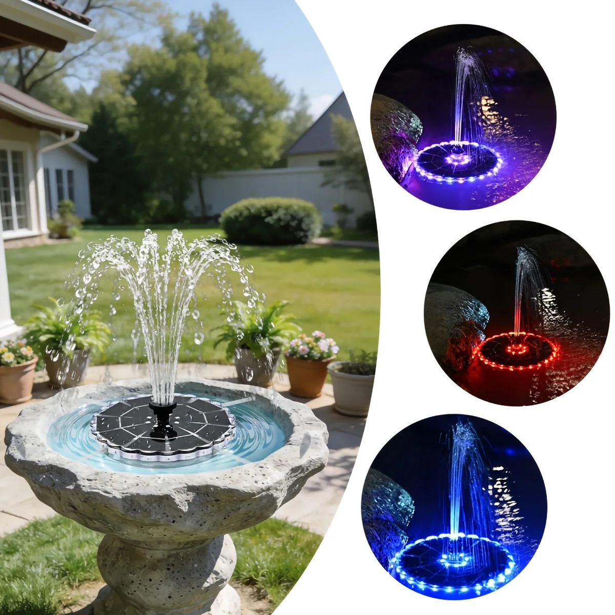 3.5W 야외용 태양광 분수, 정원 물탱크/실내 연못용 - Outdoor Lighting Traditional 리뷰 및 가격