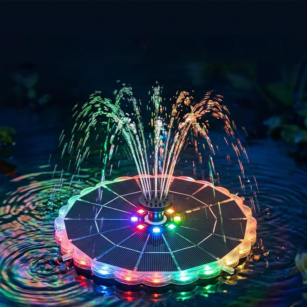 3.5W 야외용 태양광 분수 펌프 키트 7개 노즐 7색 - Outdoor Lighting Traditional 리뷰 및 가격