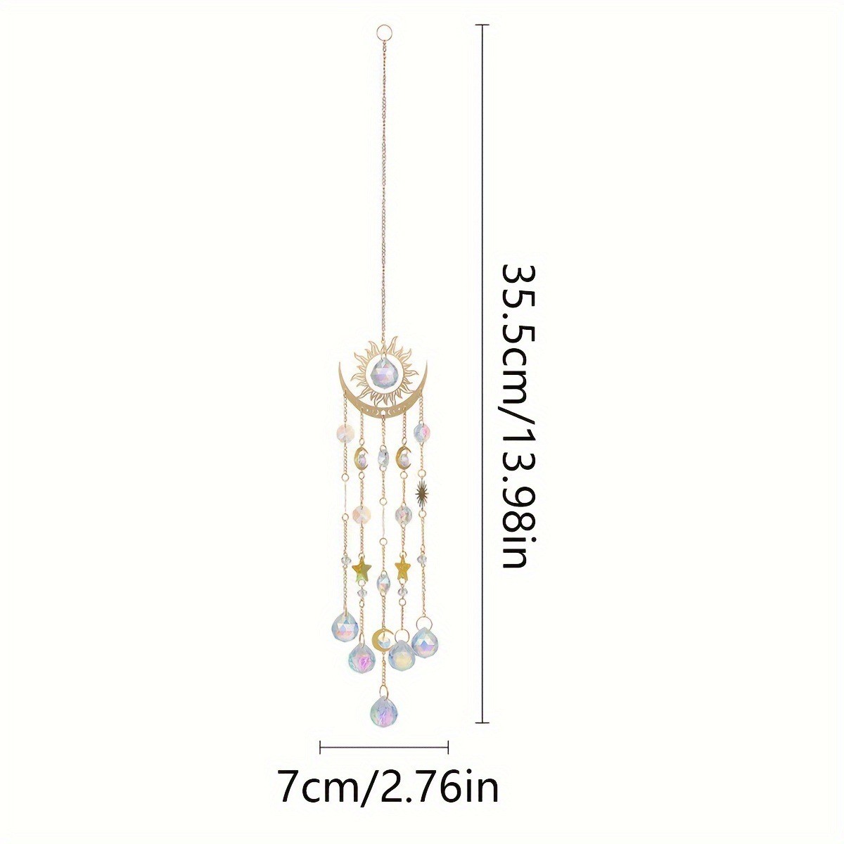 새로운 골드 플레임 문 크리스탈 펜던트 햇빛 포착기 야 - Outdoor Lighting Pendant 리뷰 및 가격