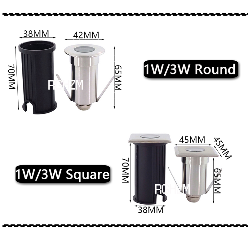 IP67 DC12V 야외 조명 1W 3W 정원 마당 단 - Outdoor Lighting Recessed 리뷰 및 가격