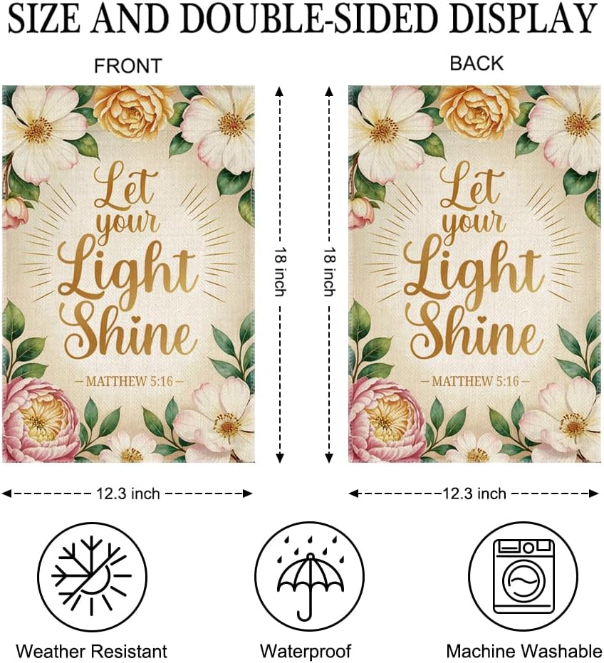 당신의 빛이 빛나게 하라 정원 깃발 양면 야외 장식 1 - Outdoor Lighting For Your Yard 리뷰 및 가격