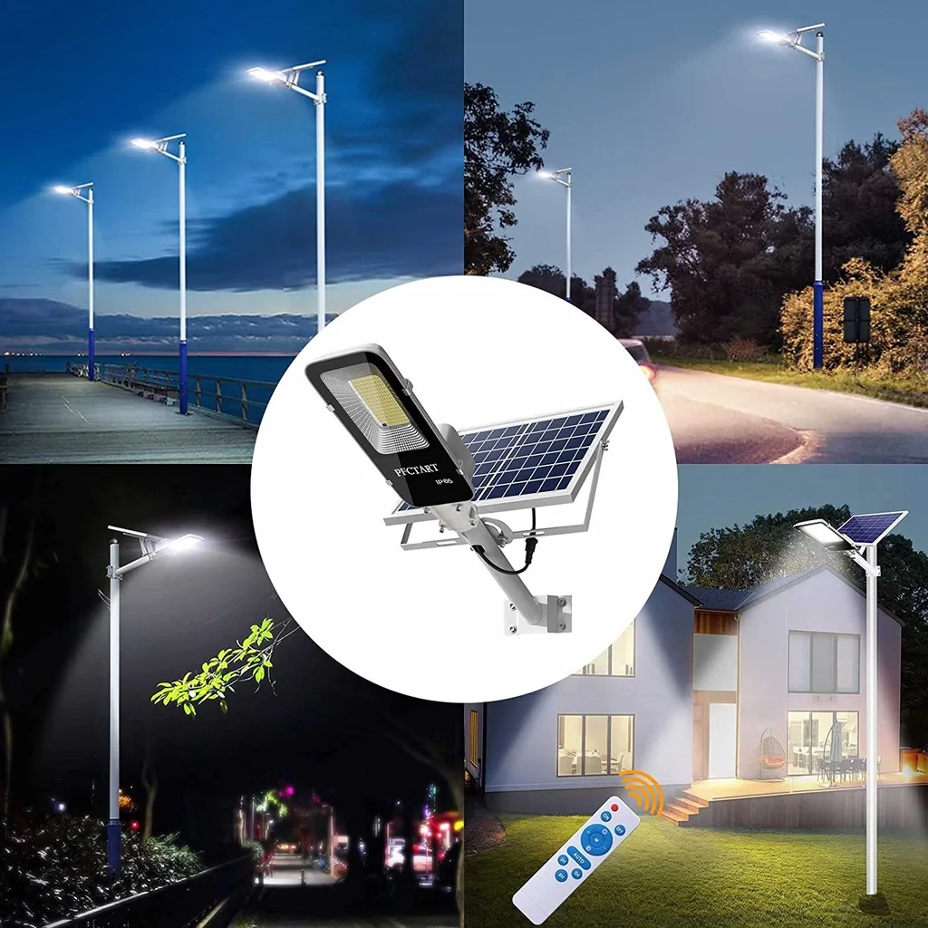 200W 강력한 태양 빛 야외 태양 가로등 6000ma - Outdoor Lighting Garage 리뷰 및 가격