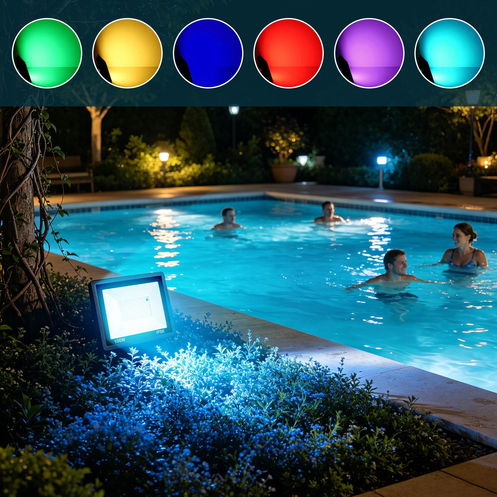 LED 투광등 야외 RGB 색상 변경 조명기구, 정원  - Outdoor Yard Lighting Fixtures 리뷰 및 가격