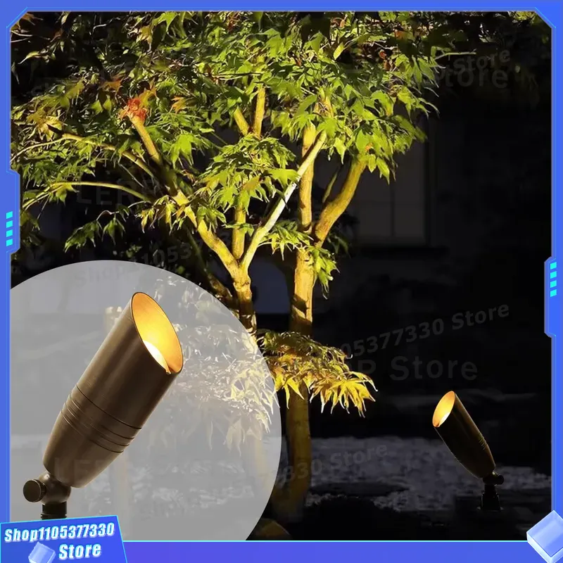 저전압 MR16 LED 스포트라이트 2700K 황동 야 - Outdoor Yard Lighting Fixtures 리뷰 및 가격
