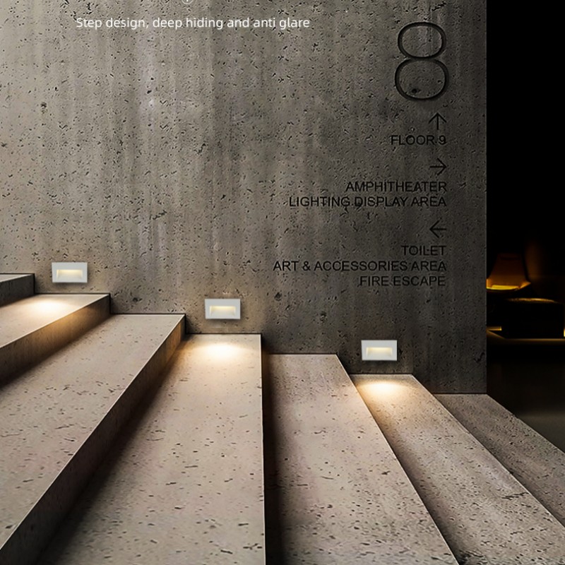 LED 벽 램프 3W 방수 IP65 단계 조명 최근 실 - Outdoor Lighting Recessed 리뷰 및 가격