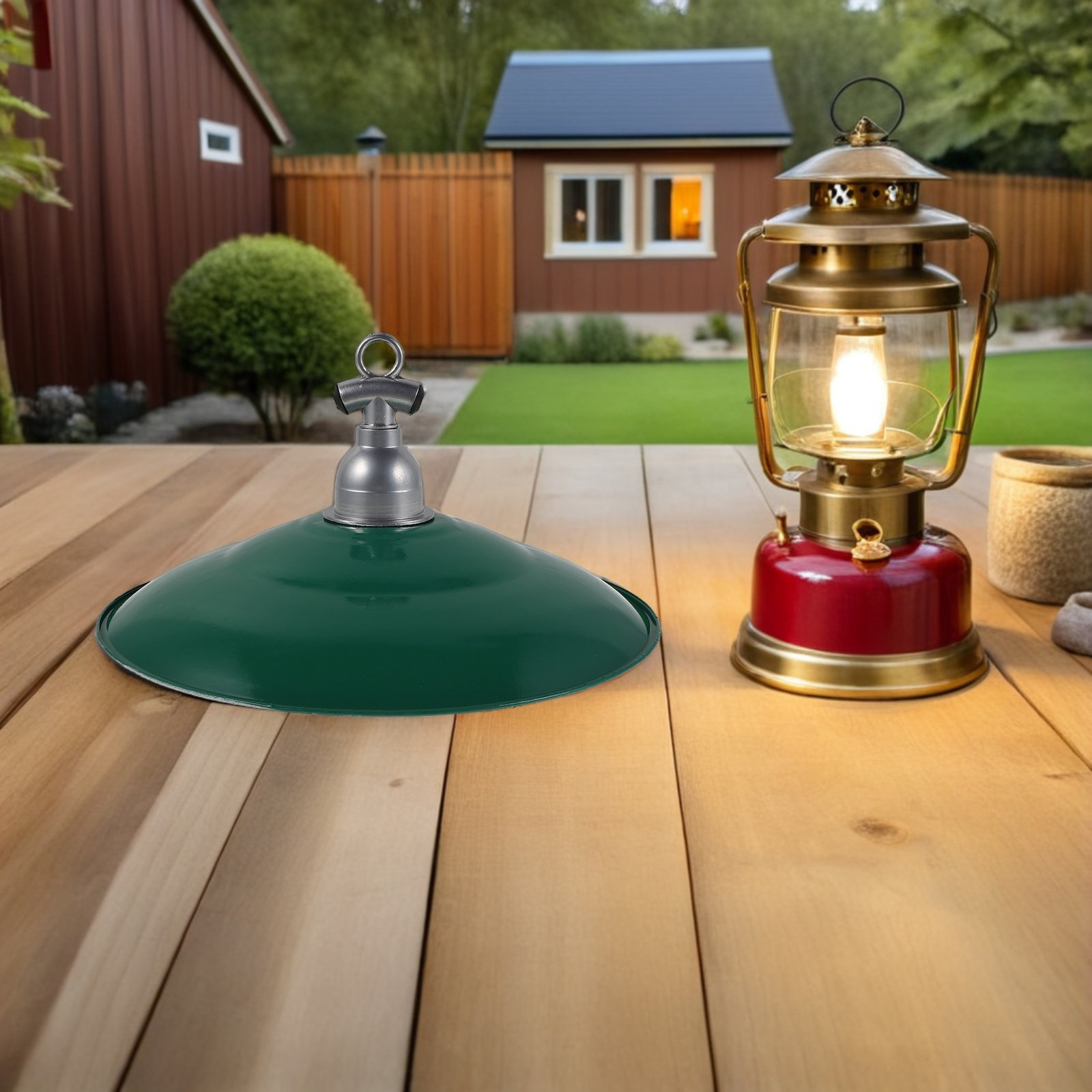 30cm 빈티지 에나멜 램프 쉐이드, 야외 조명 기구용 - Outdoor Lighting Pendant 리뷰 및 가격
