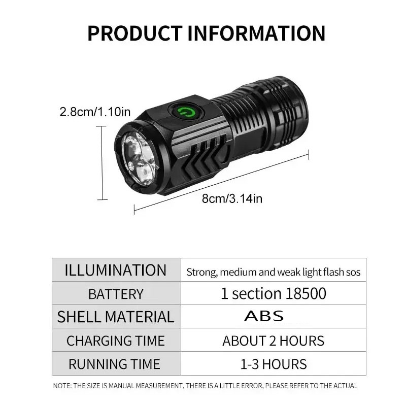 펜 클립이 있는 미니 3LED 손전등, 야간 산책, 휴 - Outdoor Lighting Replacement Bulbs 리뷰 및 가격