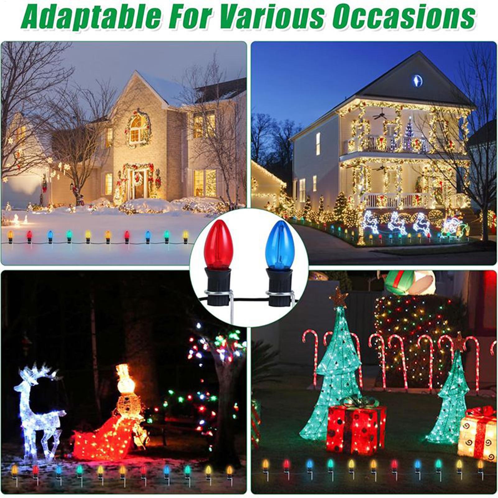 크리스마스 조명 말뚝 12인치 잔디밭 야외 장식 크리스 - Outdoor Lighting Ground 리뷰 및 가격