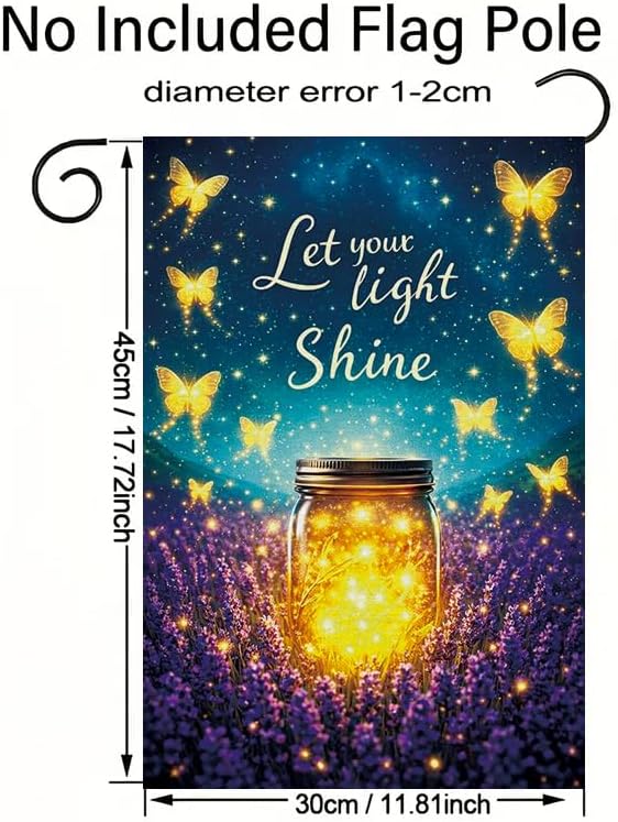 영감을 주는 나비 정원 깃발 12x18인치, 당신의 빛 - Outdoor Lighting For Your Yard 리뷰 및 가격
