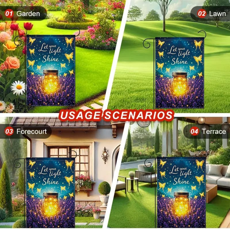 영감을 주는 나비 정원 깃발 12x18인치, 당신의 빛 - Outdoor Lighting For Your Yard 리뷰 및 가격