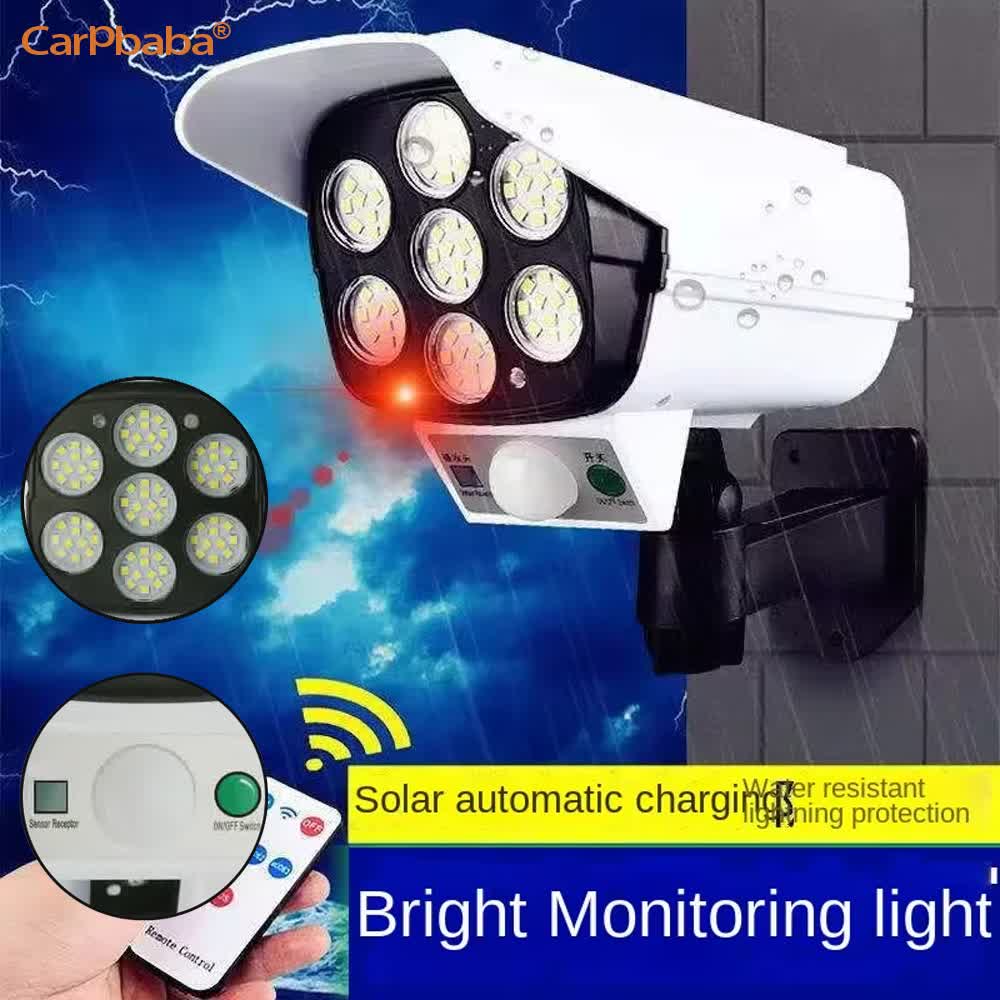 야외 태양광 모션 센서 보안 모형 카메라 무선 투광등  - Outdoor Lighting Wireless 리뷰 및 가격