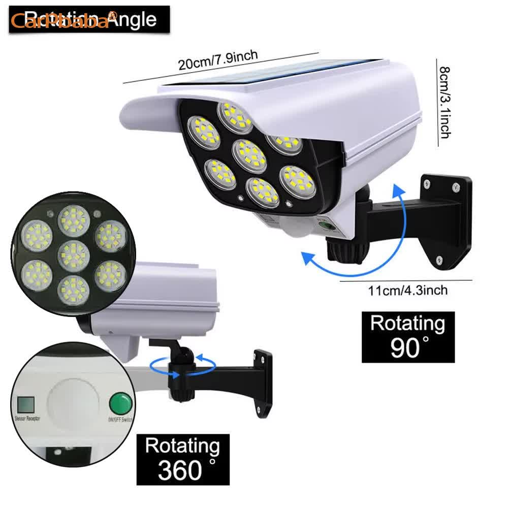 야외 태양광 모션 센서 보안 모형 카메라 무선 투광등  - Outdoor Lighting Wireless 리뷰 및 가격
