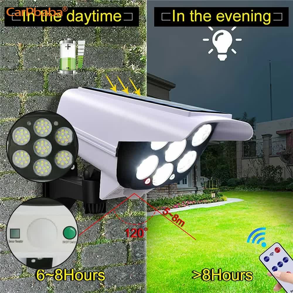 야외 태양광 모션 센서 보안 모형 카메라 무선 투광등  - Outdoor Lighting Wireless 리뷰 및 가격